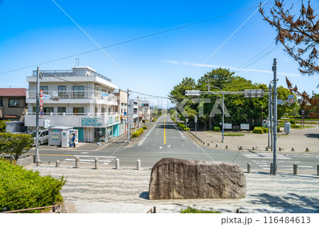 浜松市にある中田島砂丘の入り口(静岡県) 116484613