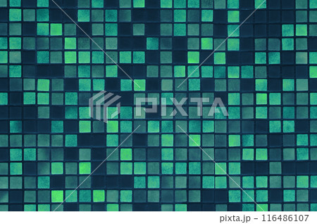Ceramic Dark Aquamarine Mosaic Tile Square Color Wall Texture Background Bathroom Toilet Floor Bath Ceramic Dark Aquamarine Mosaic Tile Square Color Wall Texture Background Bathroom Toilet Floor Bath 116486107