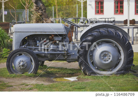 Vintage tractor at the ranch in Denmark Vintage tractor at the ranch in Denmark 116486709