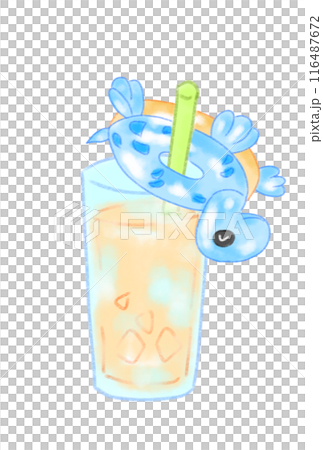 Floating ring hanging from a straw Floating ring hanging from a straw 116487672