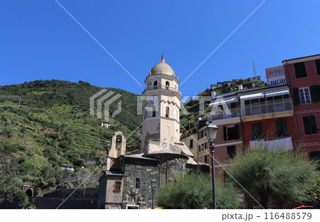 世界遺産 チンクエテッレのヴェルナッツァ リヴィエラ海岸 イタリア ヨーロッパ 世界遺産 チンクエテッレのヴェルナッツァ リヴィエラ海岸 イタリア ヨーロッパ 116488579
