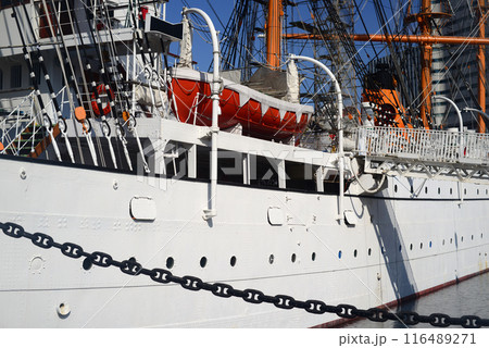横浜係留展示される初代日本丸-6 横浜係留展示される初代日本丸-6 116489271