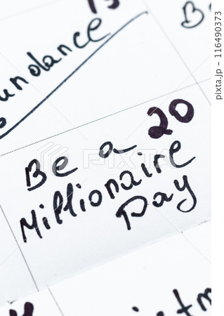 May 20, be a millionaire day Photo 116490373