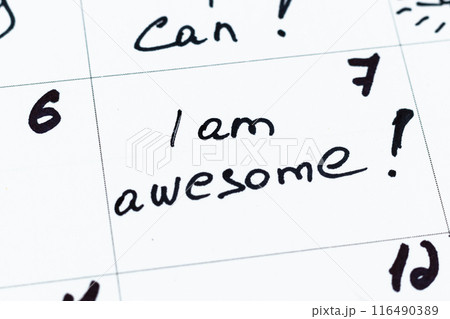 Concept for a positive month Photo Concept for a positive month Photo 116490389