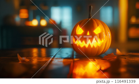 ハロウィン・カボチャののコンセプト素材 116491339
