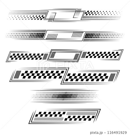 Racing sport white and black decals Racing sport white and black decals 116491929