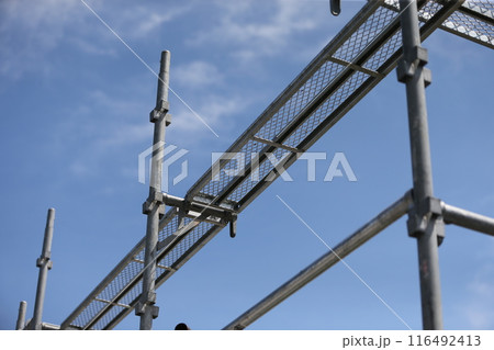 新築戸建て住宅の先行足場 イメージ 新築戸建て住宅の先行足場 イメージ 116492413