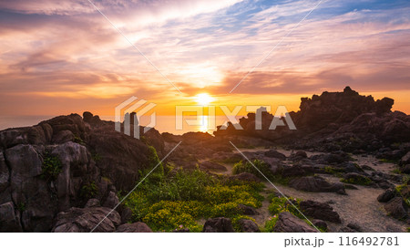 十六羅漢岩・夕景 116492781