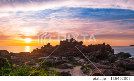 十六羅漢岩・夕景 116492805