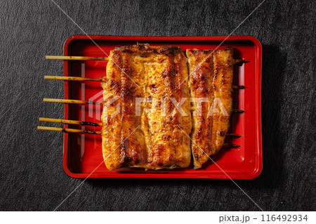 国産うなぎのかばやき Luxury of Japan production eel 国産うなぎのかばやき Luxury of Japan production eel 116492934