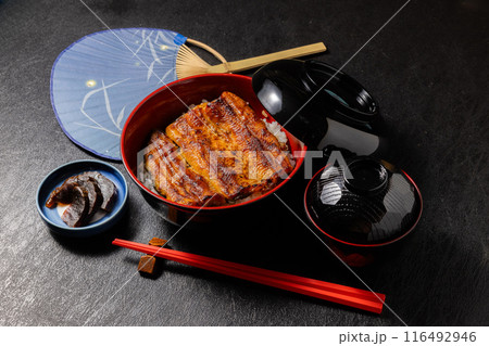 国産うなぎのかばやき　Luxury of Japan production eel 116492946