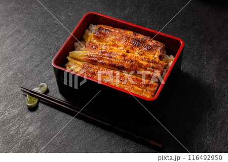 国産うなぎのかばやき Luxury of Japan production eel 国産うなぎのかばやき Luxury of Japan production eel 116492950