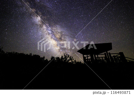 《高知県》叶崎展望台と天の川と星空 116493871