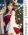 AiSakai　クリスマスツリーを飾る女性 116494777