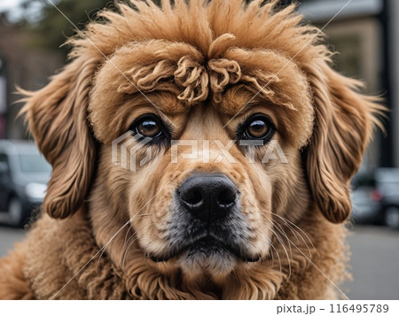 見つめる犬 見つめる犬 116495789