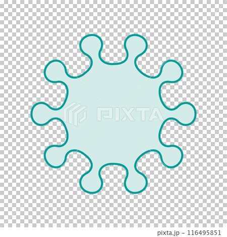 シンプルなウイルスのベクターイラスト 116495851