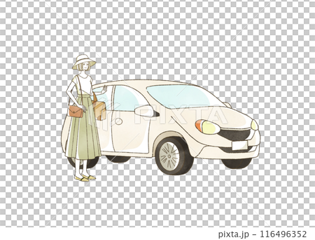 夏天開車出門的女人 116496352