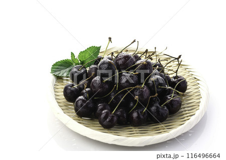 アメリカンチェリー （ 白背景 ） 116496664