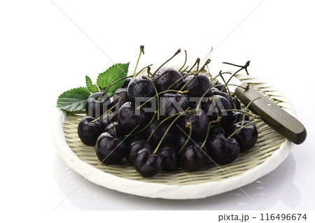 アメリカンチェリー （ 白背景 ） 116496674