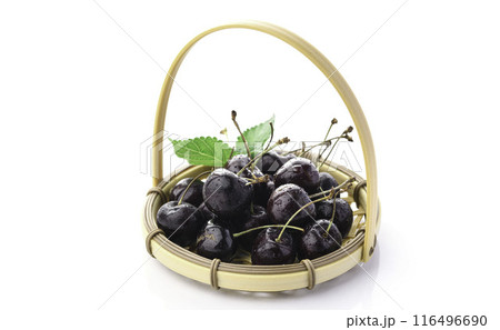 アメリカンチェリー （ 白背景 ） 116496690