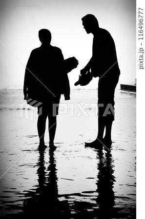 Couple talking on the street Couple talking on the street 116496777
