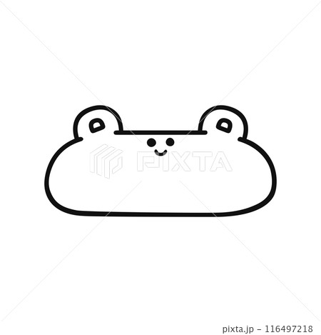 ゆるかわクマ・線画 116497218