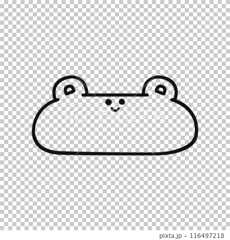 ゆるかわクマ・線画 116497218