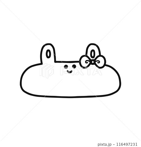 ゆるかわウサギ・線画 116497231