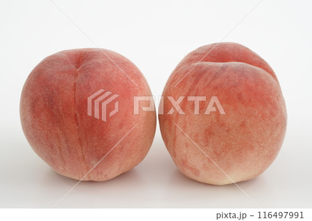 新鮮な桃 夢桃香 山梨県産 新鮮な桃 夢桃香 山梨県産 116497991