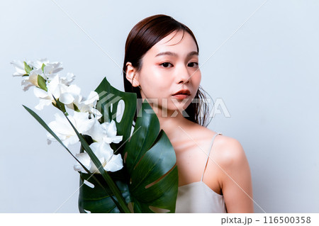 女性/ビューティ/ボタニカル/グリーン 女性/ビューティ/ボタニカル/グリーン 116500358