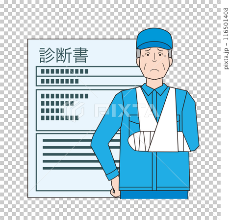 受傷男工及醫療證明 116501408