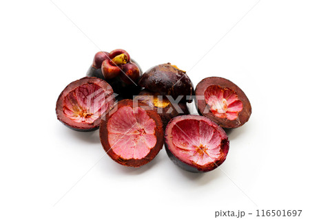Fresh mangosteen peel. Mangosteen peel as a good cure for upset stomachs, inflammation on the skin, and cure wounds in animals Fresh mangosteen peel. Mangosteen peel as a good cure for upset stomachs, inflammation on the skin, and cure wounds in animals 116501697