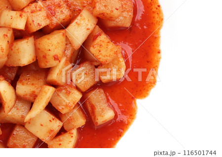 Daikon Kimchi. Tasty and spicy 116501744