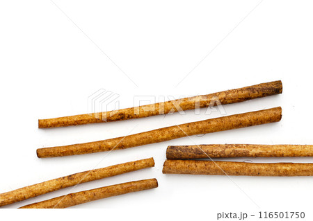 Burdock Root (Gobo) on white background. Burdock Root (Gobo) on white background. 116501750
