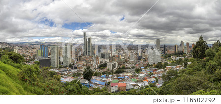 bogota colombia aerial view from monserrate bogota colombia aerial view from monserrate 116502292