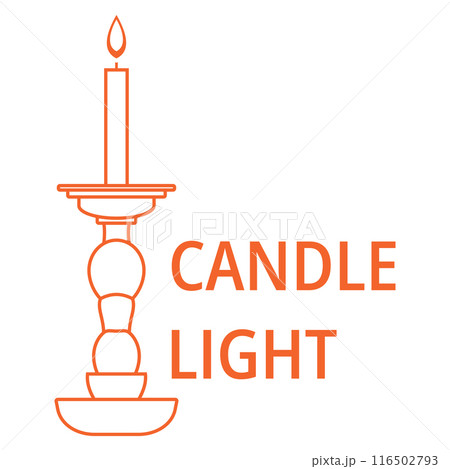candle light logo design template illustration candle light logo design template illustration 116502793