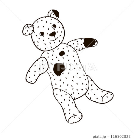 toy bear with stains for washing 116502822