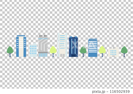 一座城市的平面圖（組），建築物並排排列 116502939