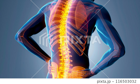 腰痛のイメージ	 腰痛のイメージ	 116503032