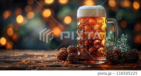 background, banner, poster with space for text at Oktoberfest. 116505225