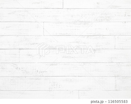 明るく白い木目の板の背景画像 116505583