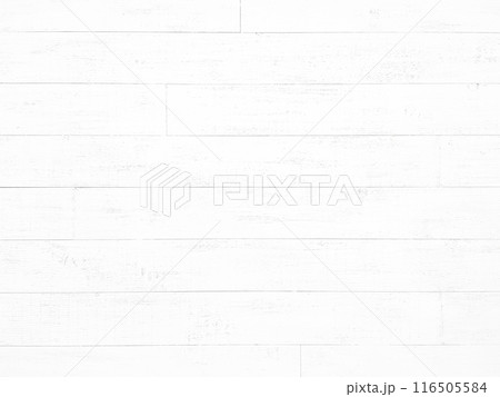 淡く白い木目の板の背景画像 116505584