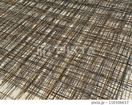 Background of metal bars at the construction site Background of metal bars at the construction site 116506637