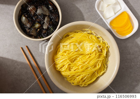 gun jjajang using roasted black bean paste without adding water gun jjajang using roasted black bean paste without adding water 116506993