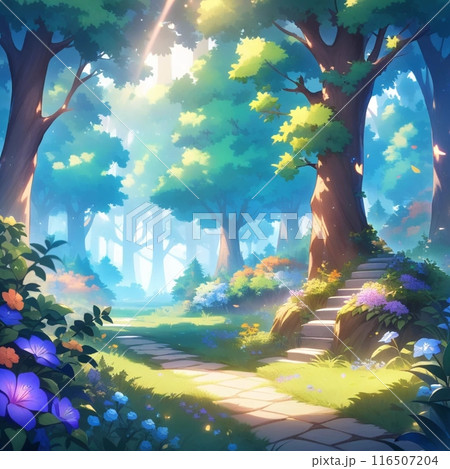 森のある風景 116507204