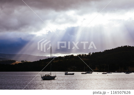 Port Huon in Huon Valley Tasmania Australia Port Huon in Huon Valley Tasmania Australia 116507626