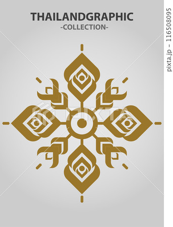 Vector element ethnic decorative ornament ethnic thai illustration 116508095