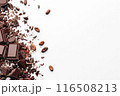 Minimalist Cocoa & Chocolate Shards Design. 116508213