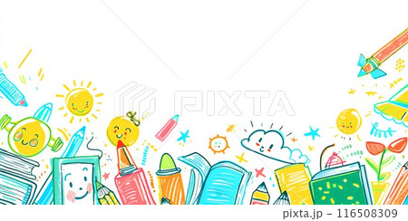 Back to School Background with Space for Text Back to School Background with Space for Text 116508309