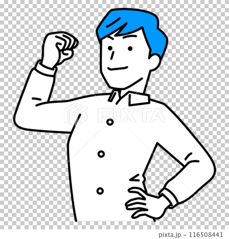 做二頭肌的休閒男人 做二頭肌的休閒男人 116508441